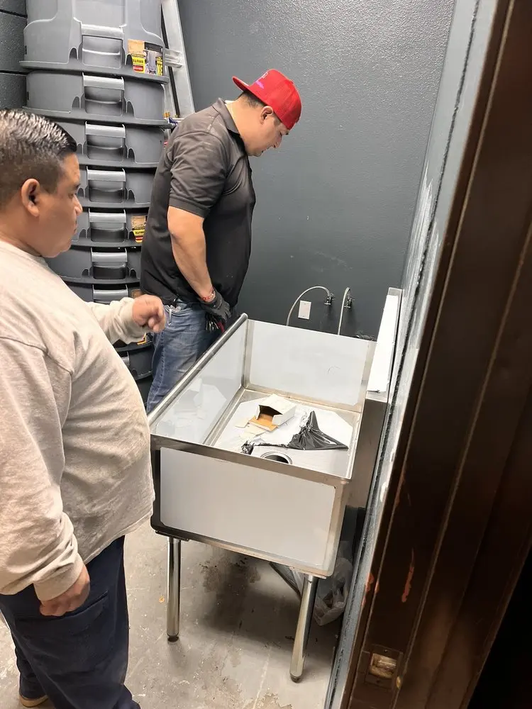 Commercial plumbing and sink installation in Los Altos